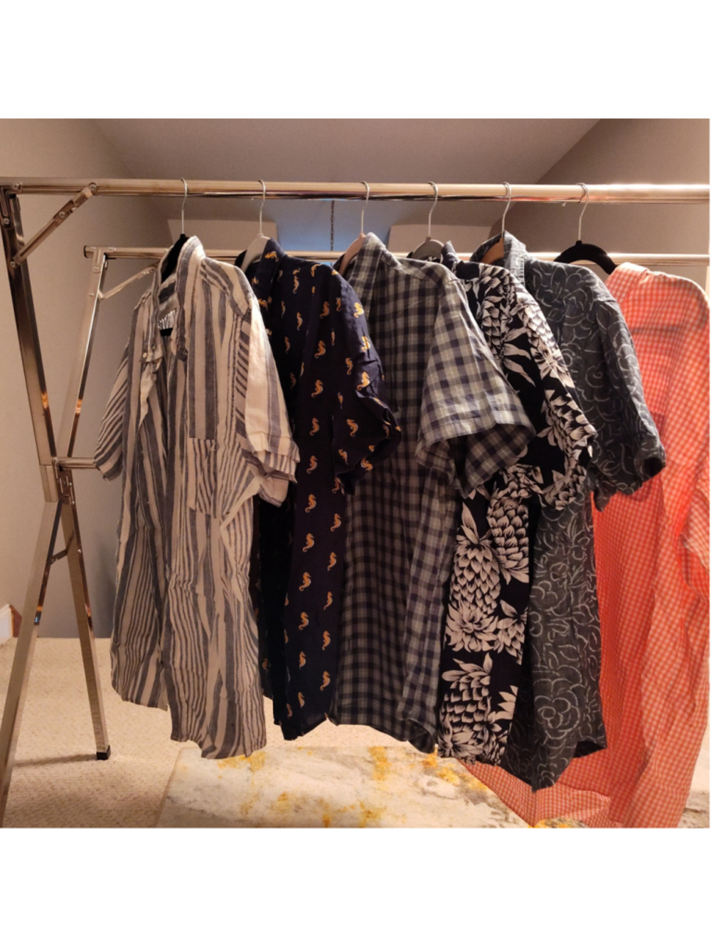 Lot of Six Men's Shirts: J Crew and L L Bean Brands Various Sizes